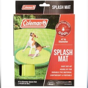 Coleman nwt Round Dog Splash Mat - 47”